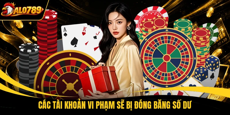 Các tài khoản vi phạm sẽ bị đóng băng số dư