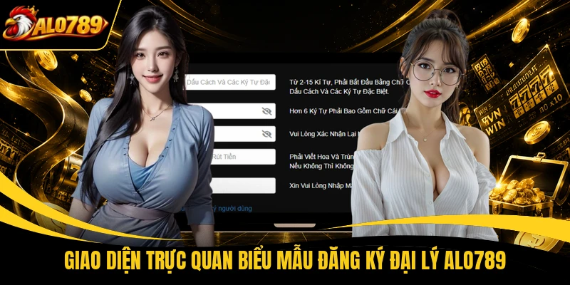 Giao diện trực quan biểu mẫu đăng ký đại lý ALO789
